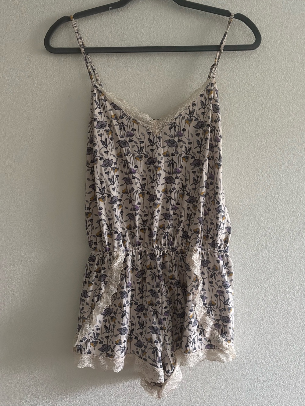 ThirdLove Floral Pajama Sleep Romper Small